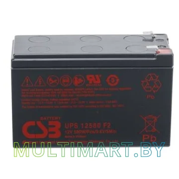 Аккумулятор для ИБП CSB Battery UPS12580 F2 (12В/10.5 А·ч)